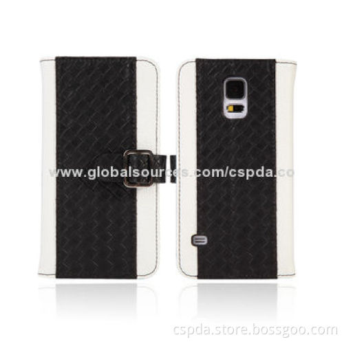 Premium PU Wallet Design Cellphone Case, Card Slots Function/Compatible to Samsung Galaxy S5
